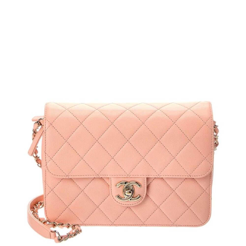 Chanel Pink Quilted Leather Matelasse Shoulder Bag (Authentic Pre-Loved)